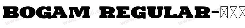 Bogam Regular字体转换